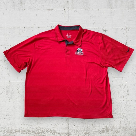 Nike Other - Nike Belmont Bruins Polo Shirt Mens XXL Dri Fit Red NCAA Basketball